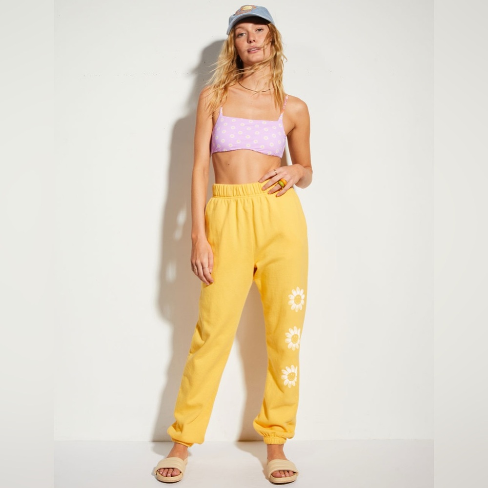 BILLABONG X Smiley Ridin Happy Womens Sweatpants M